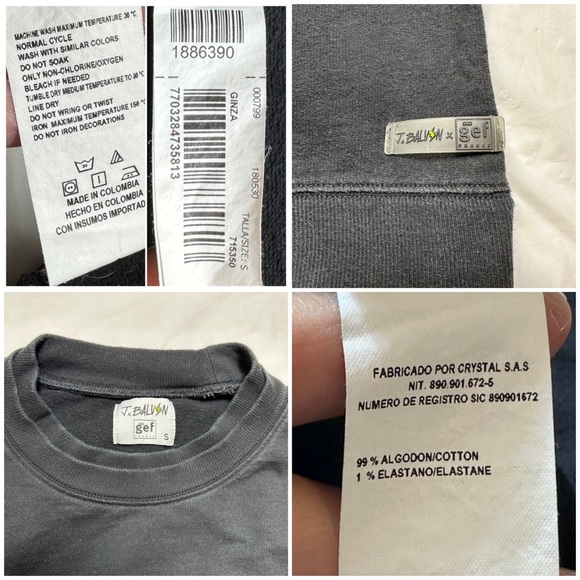 J Balvin Vibras by JBalvin x GEF’ black long sleeve sweatshirt sz S unisex - Picture 12 of 17